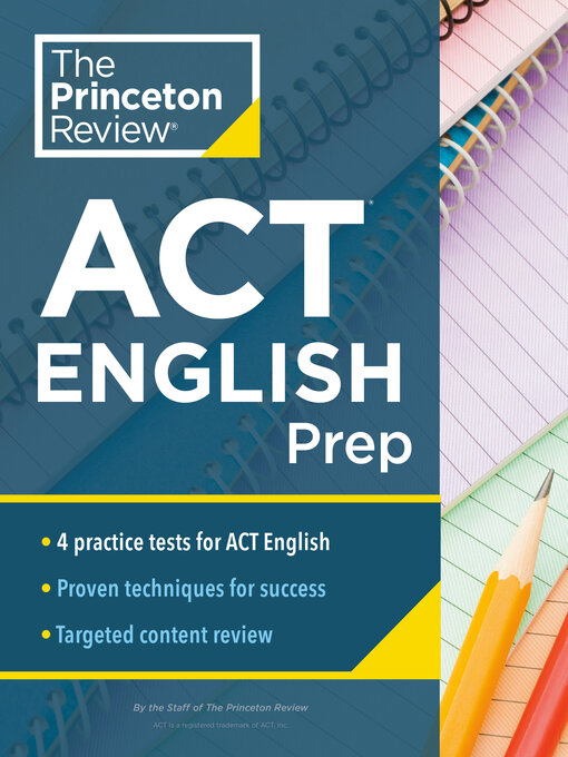 Title details for Princeton Review ACT English Prep by The Princeton Review - Wait list